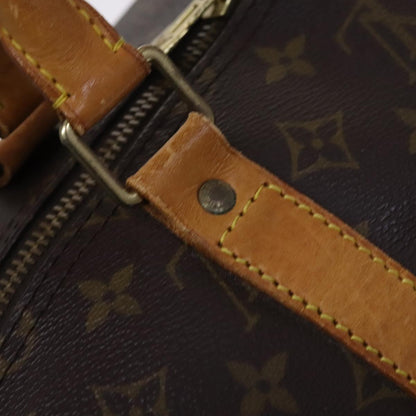 Louis Vuitton Keepall 55, Brown, Canvas, travel