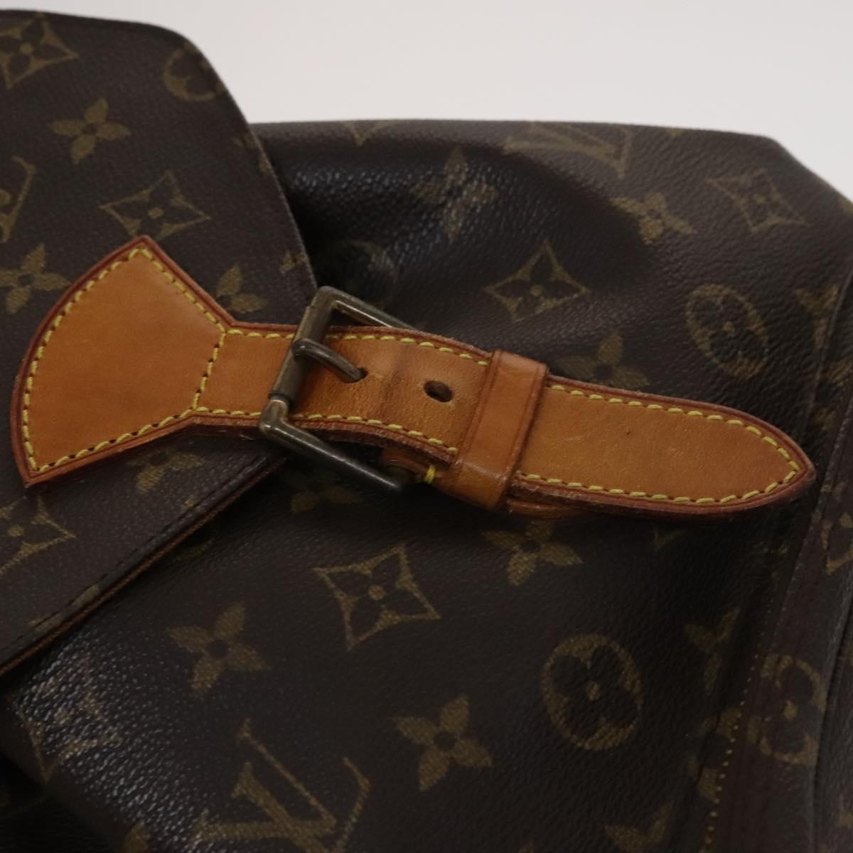Louis Vuitton Montsouris, Brown, Canvas, backpack