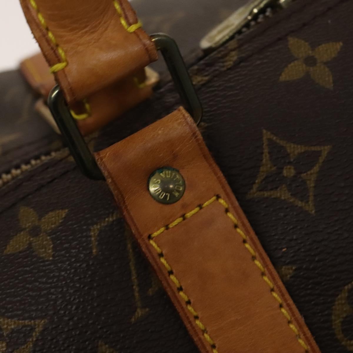 Louis Vuitton Keepall 55, Brown, Canvas, travel
