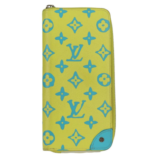 Louis Vuitton Zippy Wallet Vertical, Yellow, Canvas, wallet