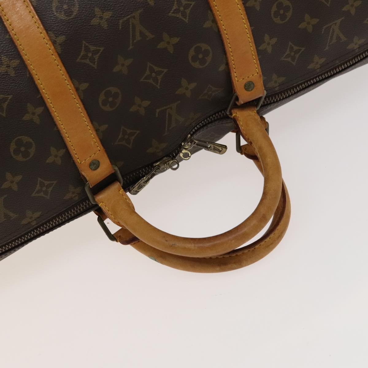 Louis Vuitton Keepall 60, Brown, Canvas, travel