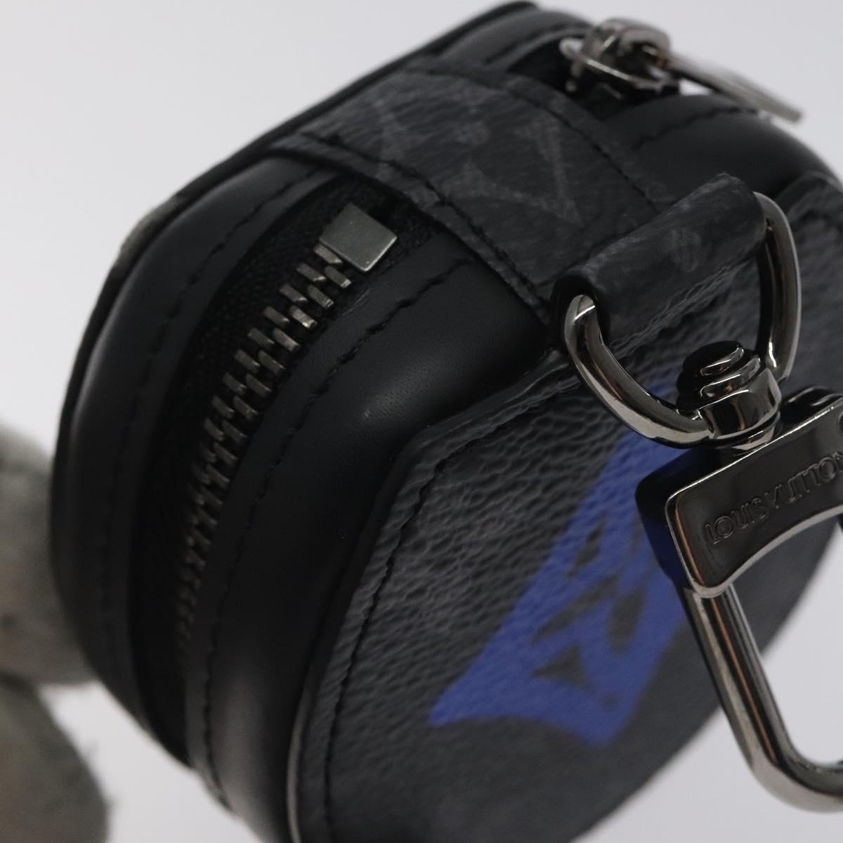 Louis Vuitton Etui à écouteur, Black, Canvas, wallet