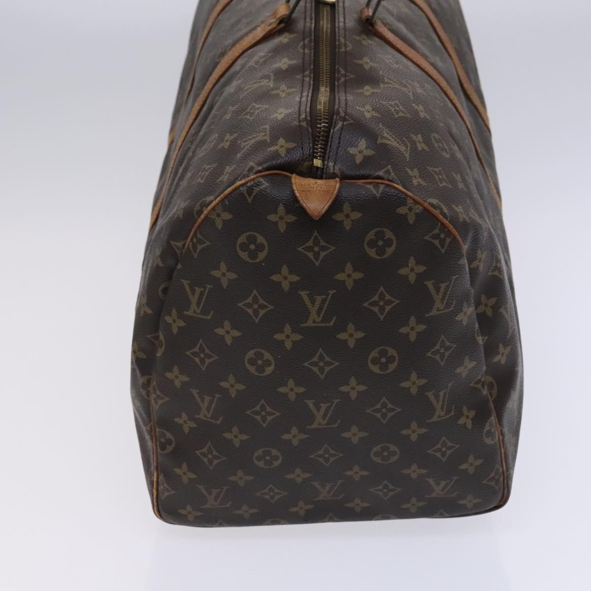 Louis Vuitton Keepall 55, Brown, Canvas, travel