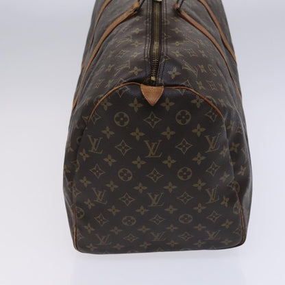Louis Vuitton Keepall 55, Brown, Canvas, travel