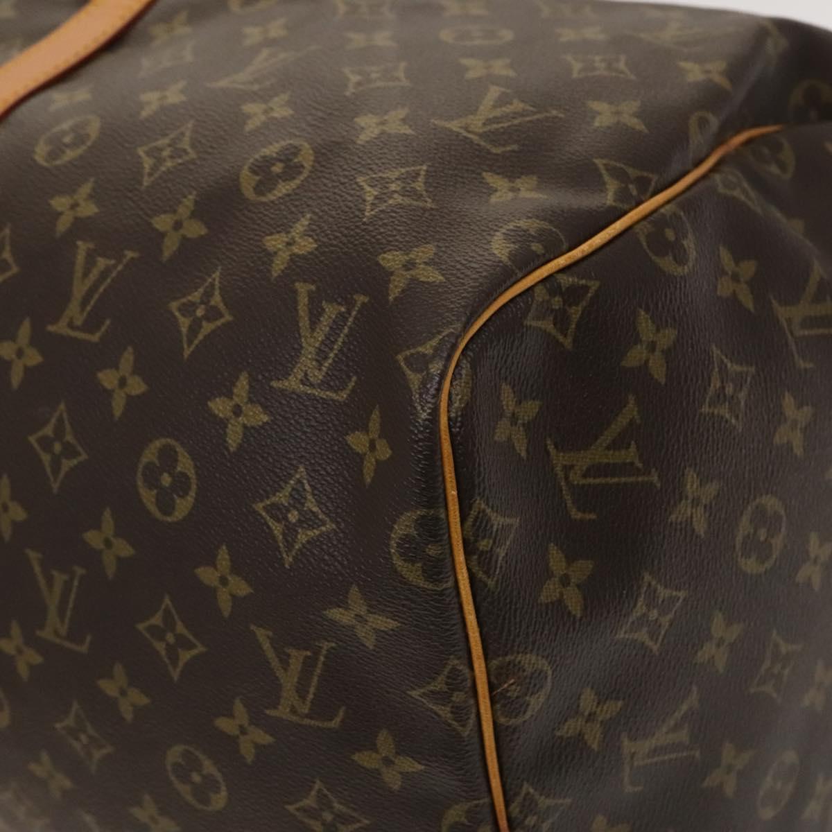 Louis Vuitton Keepall 55, Brown, Canvas, travel