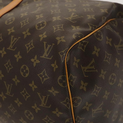 Louis Vuitton Keepall 55, Brown, Canvas, travel
