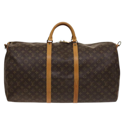 Louis Vuitton Keepall Bandoulière 60, Brown, Canvas, travel