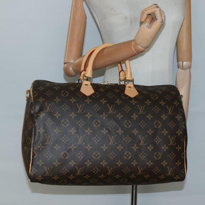 Louis Vuitton Speedy Bandoulière, Brown, "CANVAS, LEATHER", travel
