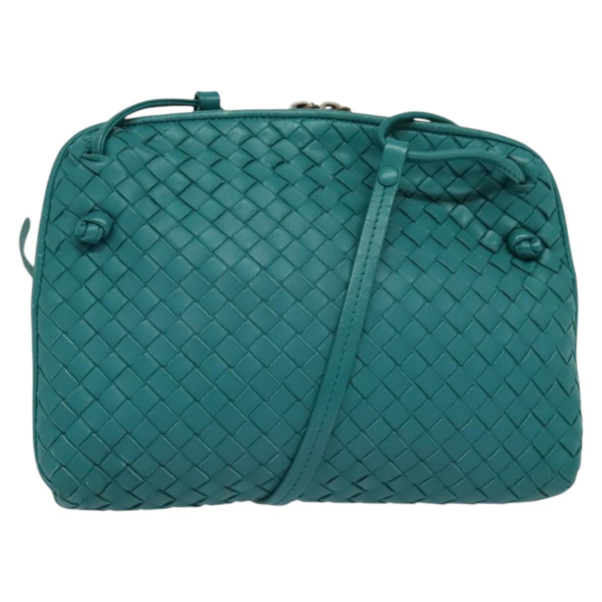 Bottega Veneta Intrecciato, Green, Leather, shoulder