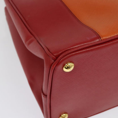 Prada Galleria, Orange, Leather, handbag