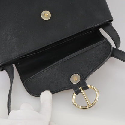 Dior Honeycomb, Black, Leather, shoulder