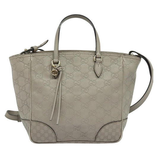 Gucci Bree, Grey, Leather, handbag