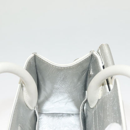 Dior Diorever, Silver, Leather, handbag