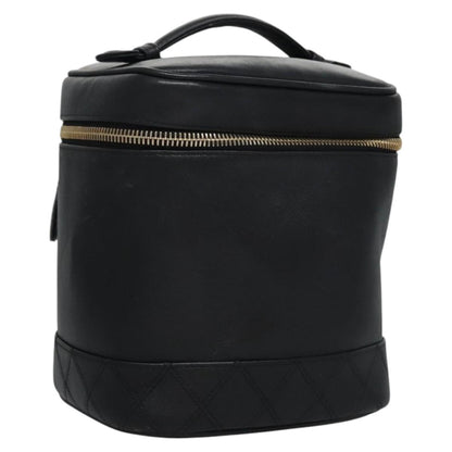 Chanel Vanity, Black, Leather, clutch