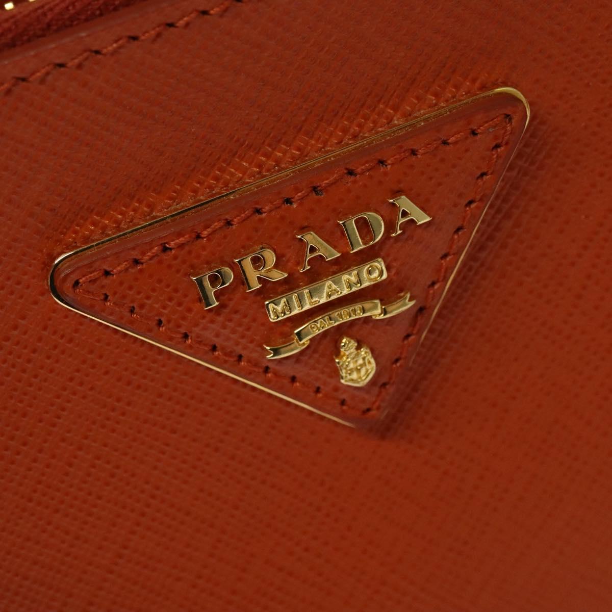 Prada Galleria, Orange, Leather, handbag