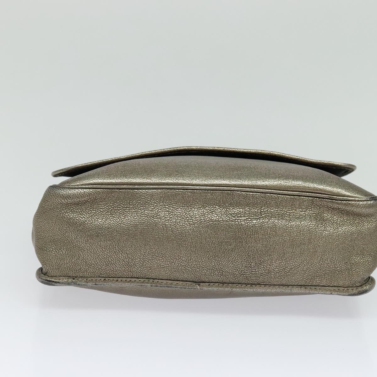 Loewe Anagram, Gold, Leather, shoulder