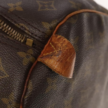Louis Vuitton Keepall 60, Brown, Canvas, travel