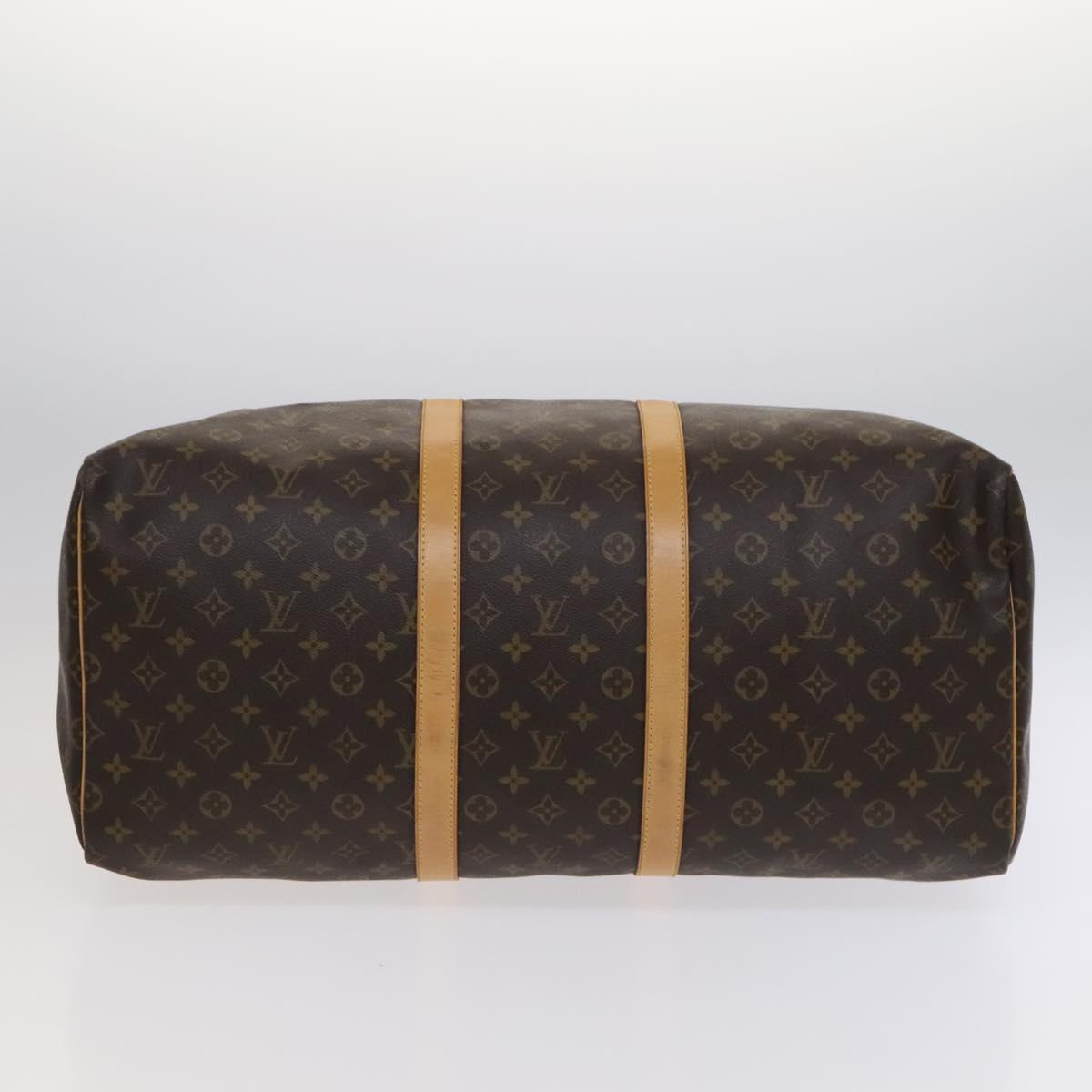 Louis Vuitton Keepall 55, Brown, Canvas, travel