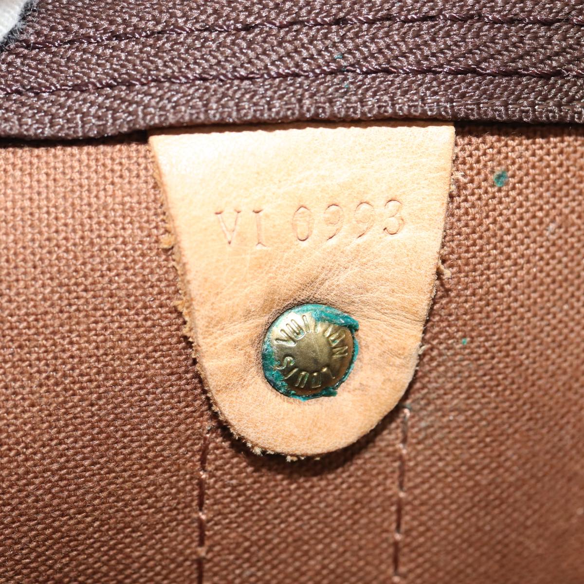 Louis Vuitton Keepall 60, Brown, Canvas, travel