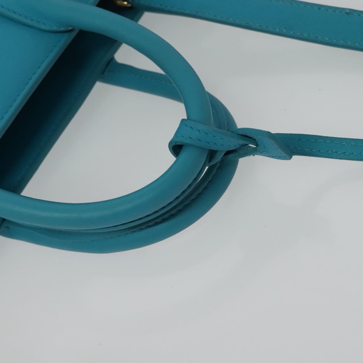 Yves Saint Laurent, Blue, Leather, handbag