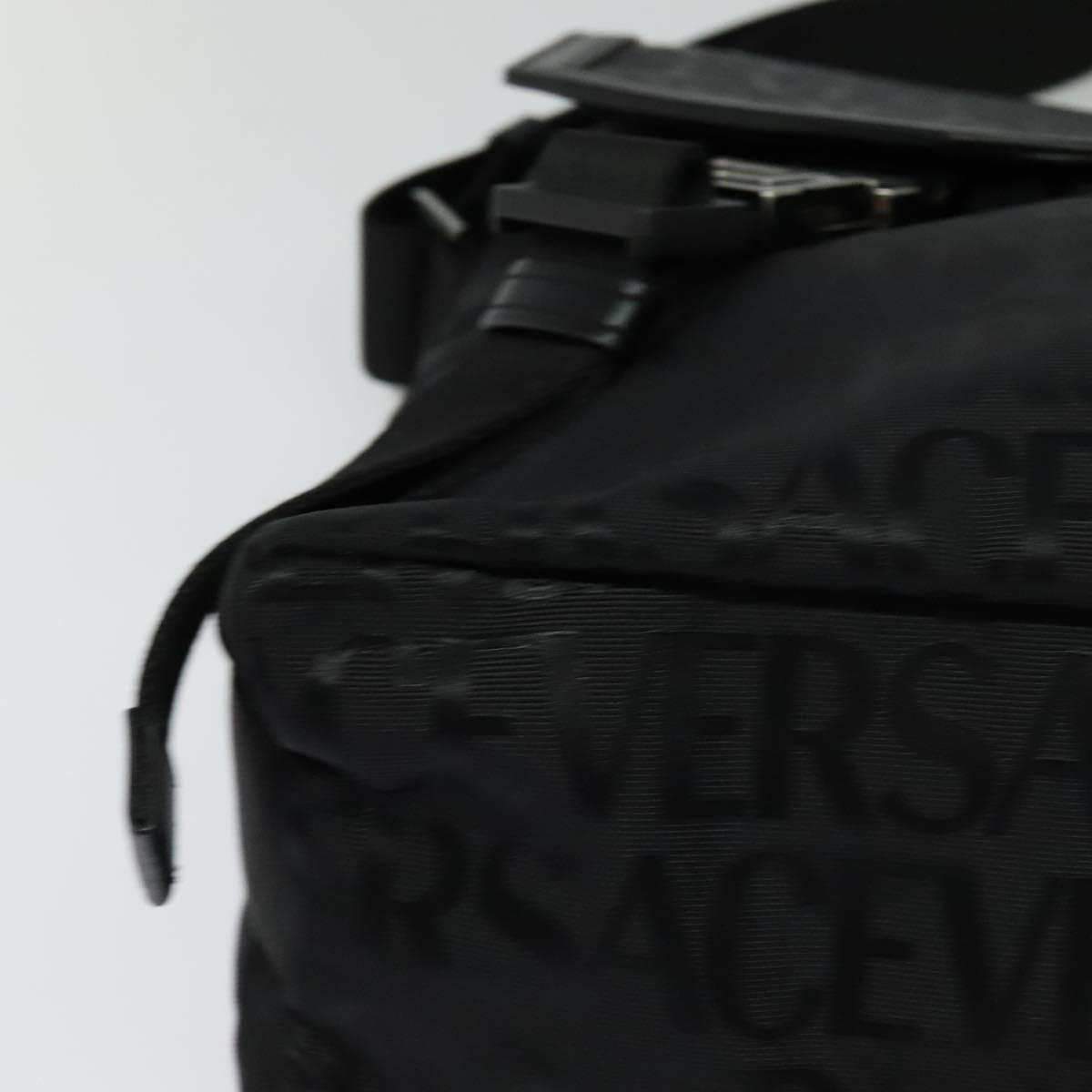 Versace, Black, Canvas, shoulder