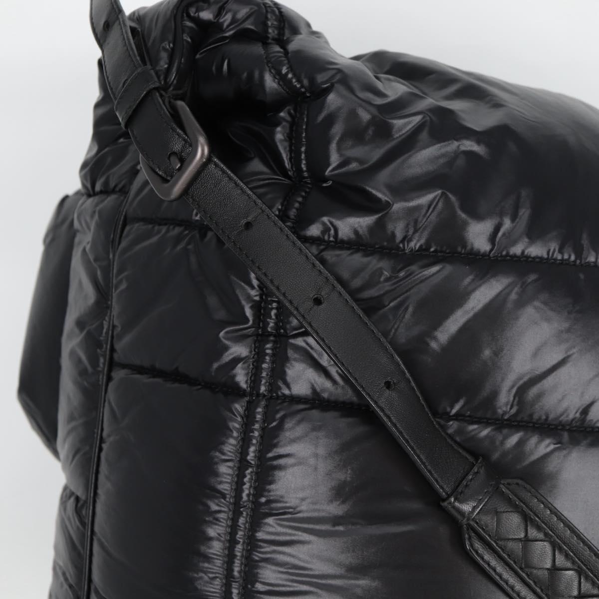 Bottega Veneta Spinnaker, Black, NYLON, backpack