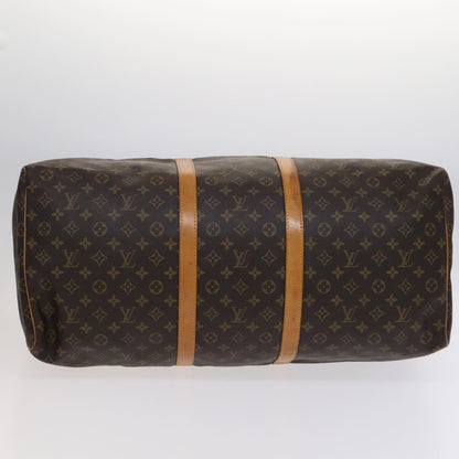 Louis Vuitton Keepall 60, Brown, Canvas, travel