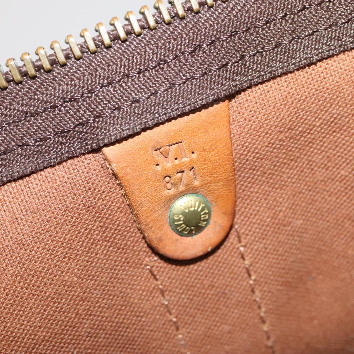 Louis Vuitton Keepall 55, Brown, Canvas, travel