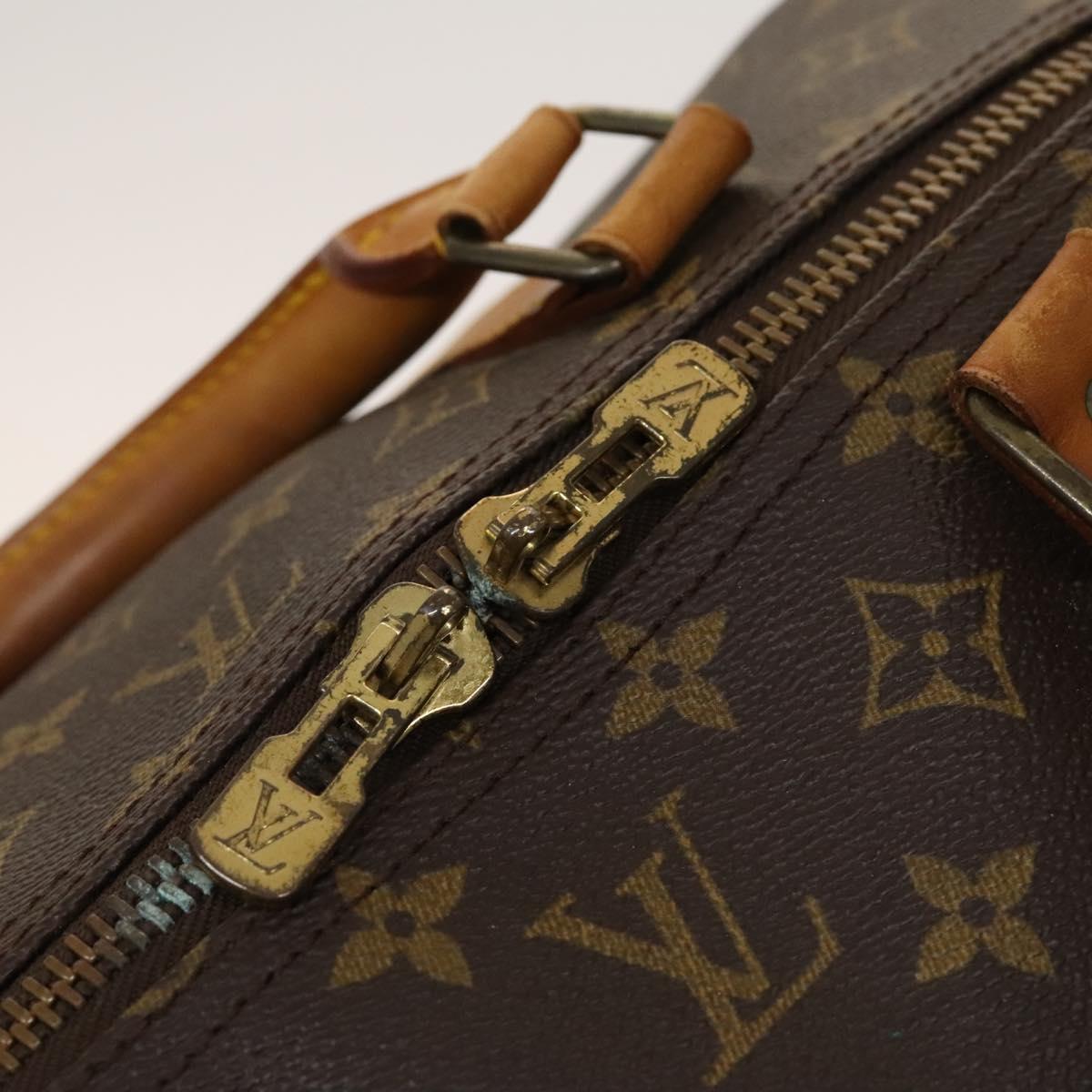 Louis Vuitton Keepall 60, Brown, Canvas, travel