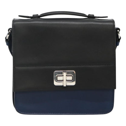 Prada, Black, Leather, shoulder