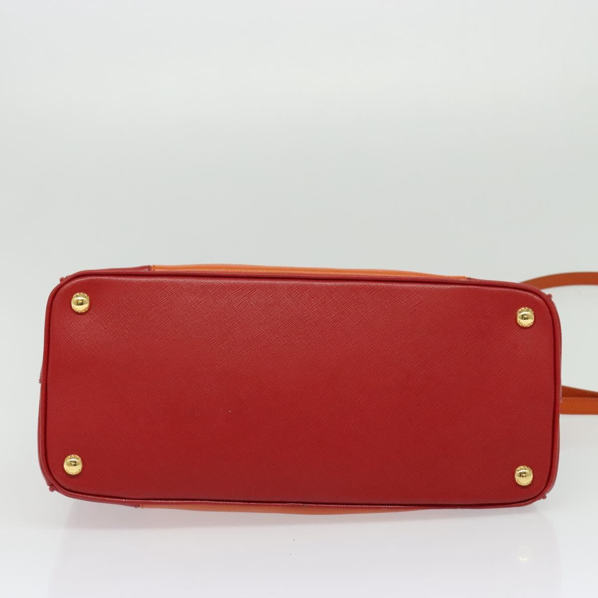 Prada Galleria, Orange, Leather, handbag