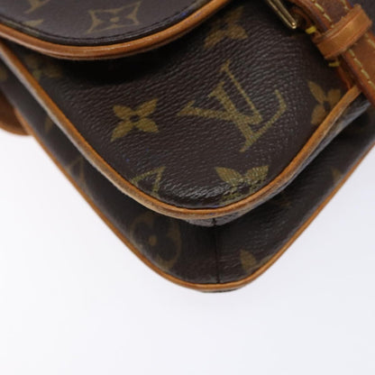 Louis Vuitton Marelle, Brown, Canvas, shoulder