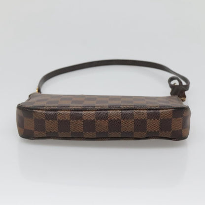 Louis Vuitton Pochette Accessoire, Brown, Canvas, clutch