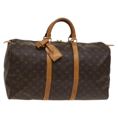 Louis Vuitton Keepall 50, Brown, Canvas, travel