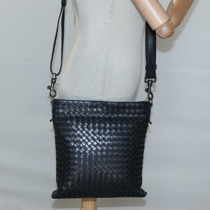 Bottega Veneta Intrecciato, Black, Leather, shoulder