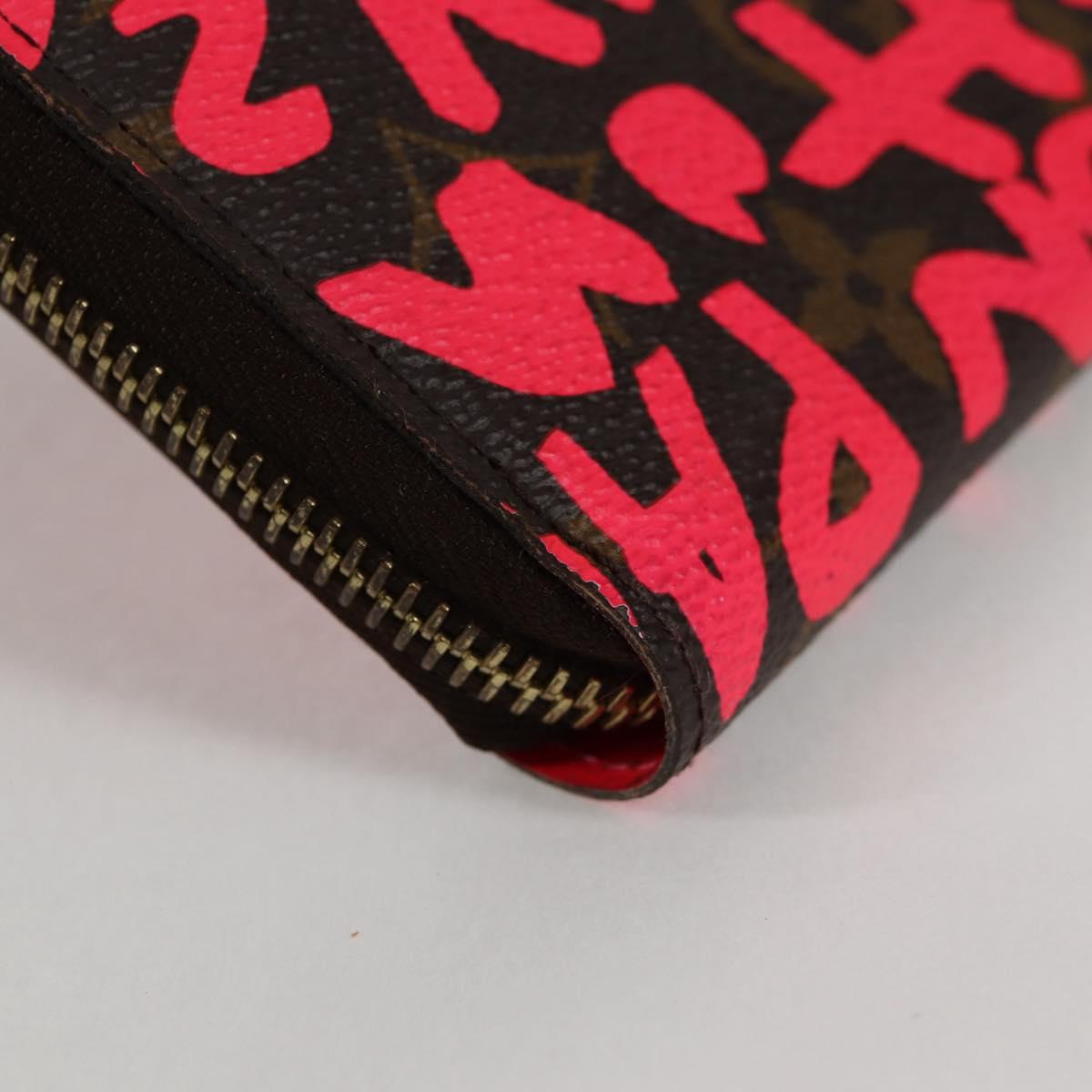 Louis Vuitton Portefeuille zippy, Pink, Canvas, wallet