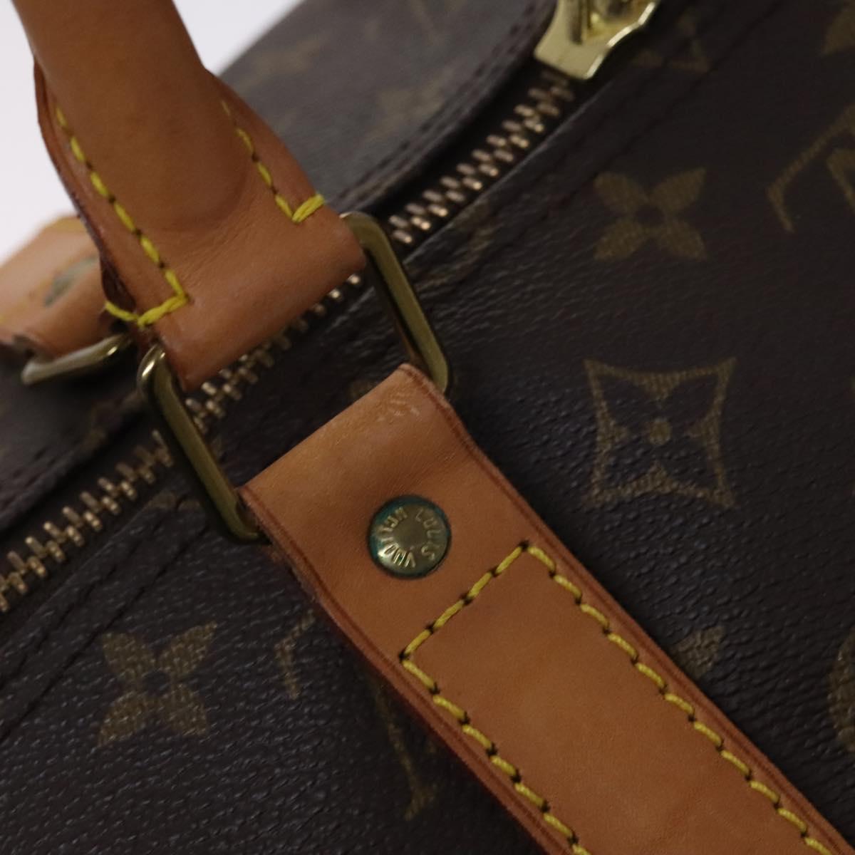 Louis Vuitton Keepall 55, Brown, Canvas, travel