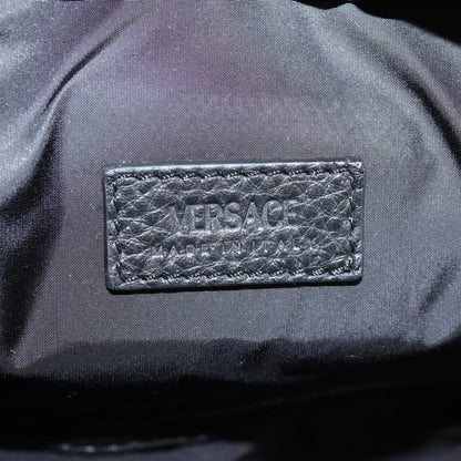 Versace Medusa, Black, Leather, backpack