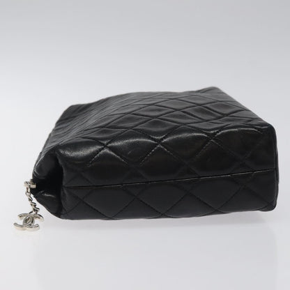 Chanel Timeless, Black, Leather, clutch
