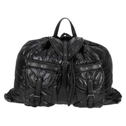 Bottega Veneta Spinnaker, Black, NYLON, backpack
