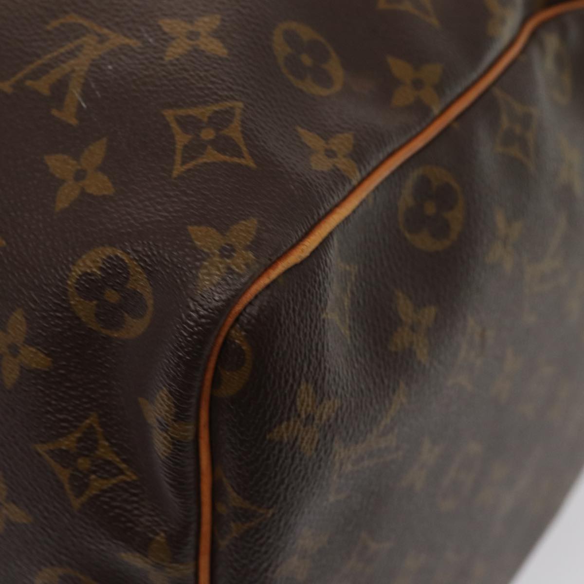 Louis Vuitton Keepall 60, Brown, Canvas, travel