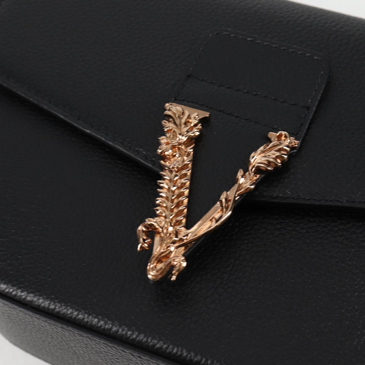 Versace Medusa, Black, Leather, shoulder