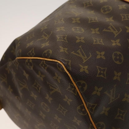 Louis Vuitton Keepall 55, Brown, "CANVAS, LEATHER", travel