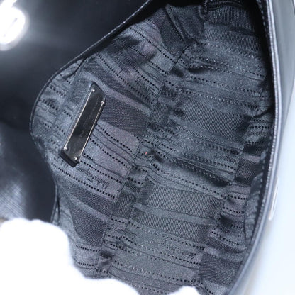 Salvatore Ferragamo Gancini, Black, Leather, shoulder