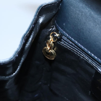 Salvatore Ferragamo Gancini, Black, Leather, handbag