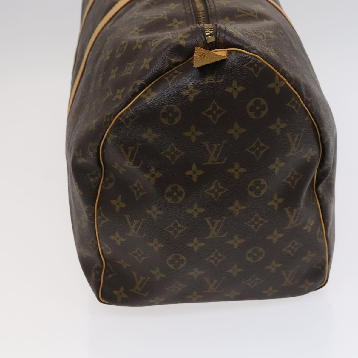 Louis Vuitton Keepall 55, Brown, Canvas, travel