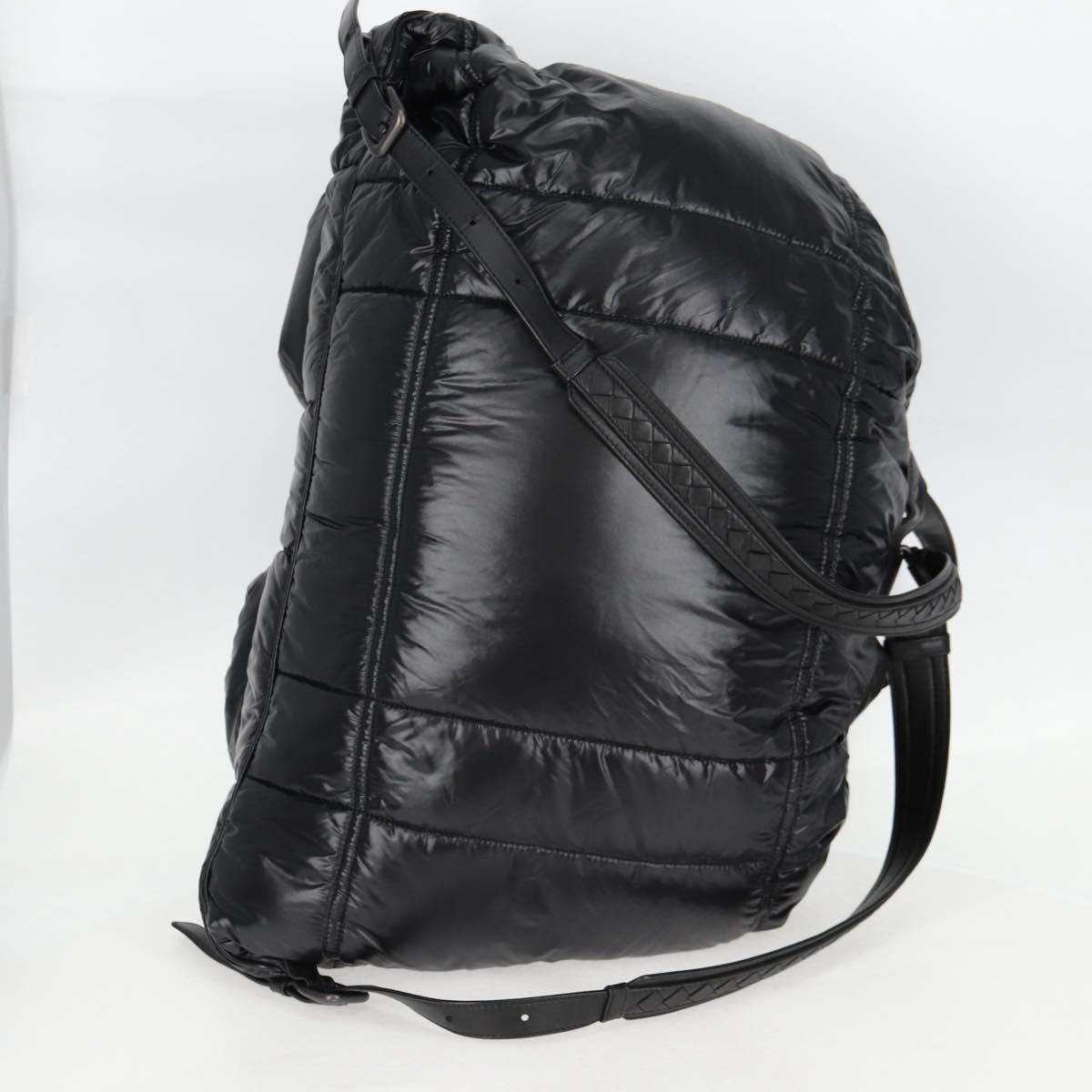 Bottega Veneta Spinnaker, Black, NYLON, backpack
