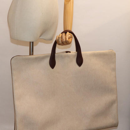 Hermès, Beige, Canvas, travel