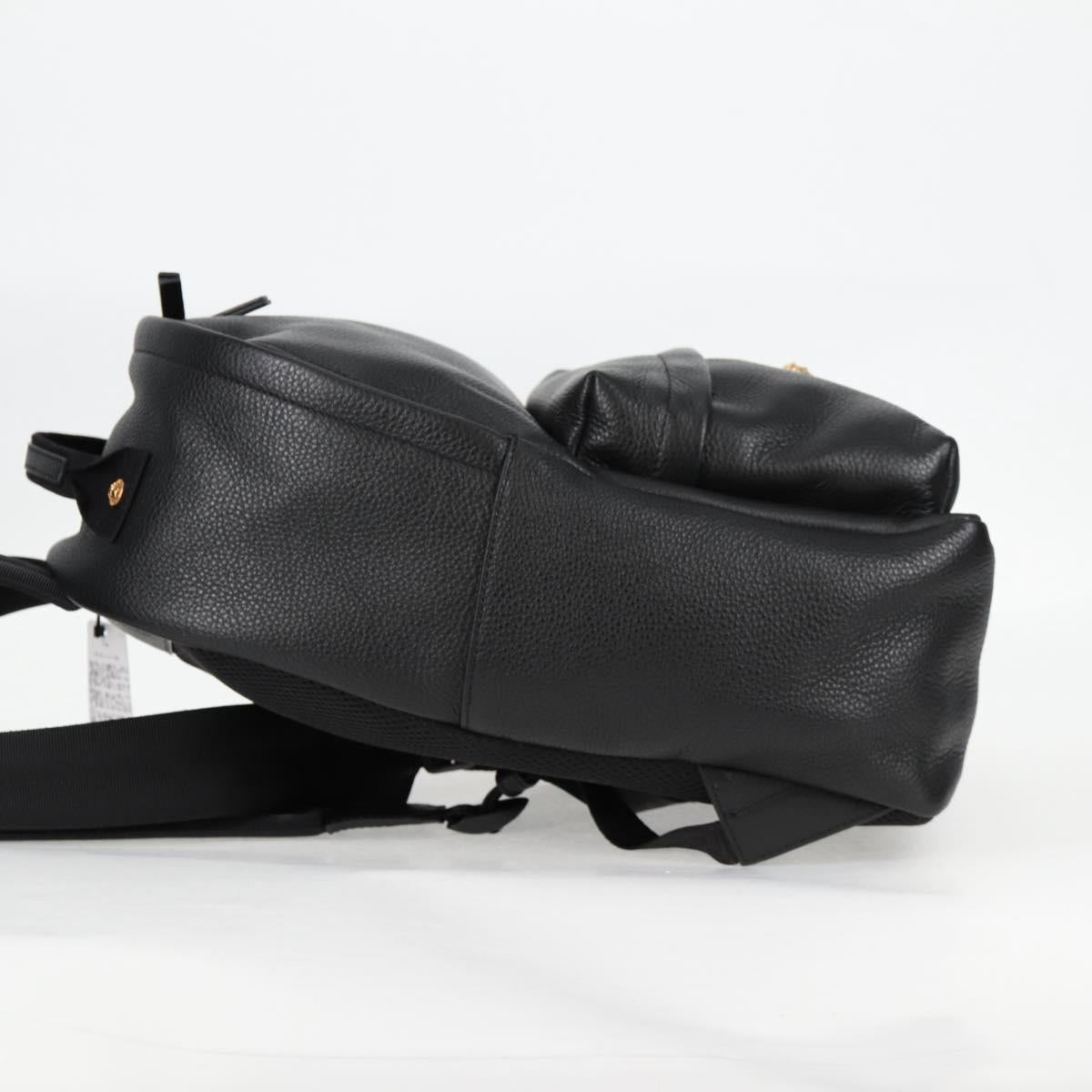 Versace Medusa, Black, Leather, backpack