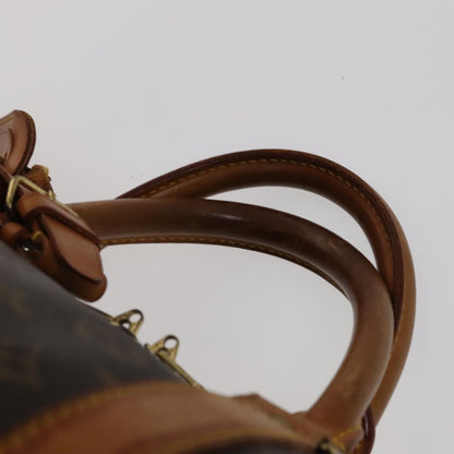 Louis Vuitton Keepall 55, Brown, Canvas, travel